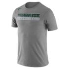 Men's Nike Michigan State Spartans Basketball Practice Dri-fit Tee, Size: Xxl, Dark Grey