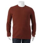 Big & Tall Sonoma Goods For Life&trade; Classic-fit Thermal Crewneck Tee, Men's, Size: 3xb, Dark Red