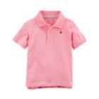 Boys 4-8 Carter's Solid Pastel Polo Shirt, Size: 7, Pink