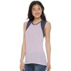 Juniors' So&reg; Burnout Muscle Tank, Girl's, Size: Small, Brt Purple