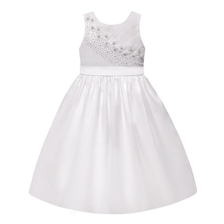 Girls 7-16 American Princess Beaded Dress, Girl's, Size: 6x, White