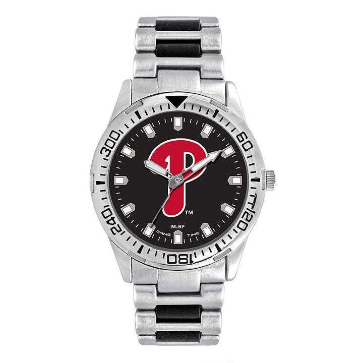 Men's Game Time Philadelphia Phillies Heavy Hitter Watch, Silver