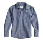 Boys 4-12 Sonoma Goods For Life&trade; Woven Button Down Chambray Shirt, Size: 12, Dark Blue