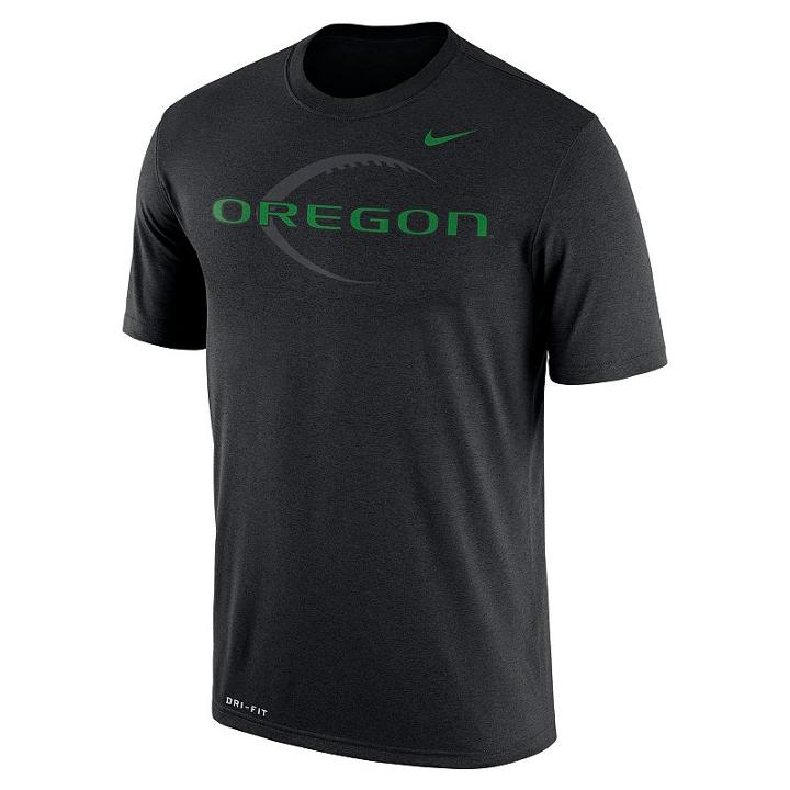 Men's Nike Oregon Ducks Legend Icon Dri-fit Tee, Size: Small, Black