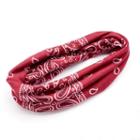 Mudd&reg; Bandana Print Jersey Head Wrap, Women's, Dark Red