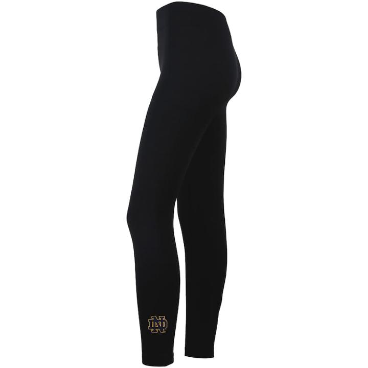Notre Dame Fighting Irish Fleece-lined Leggings, Women's, Size: S/m, Black