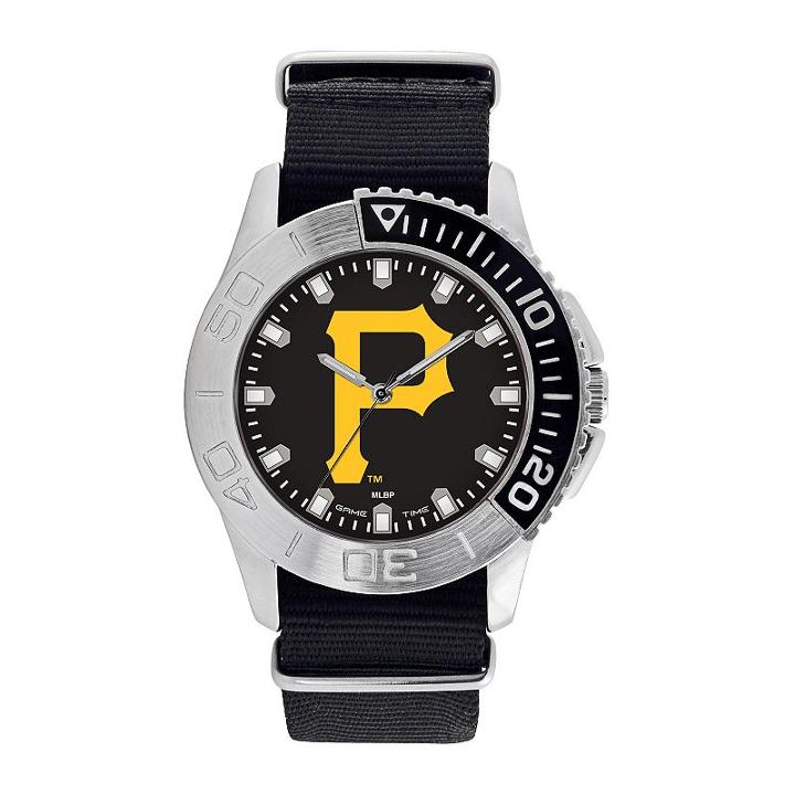 Men's Game Time Pittsburgh Pirates Starter Watch, Black