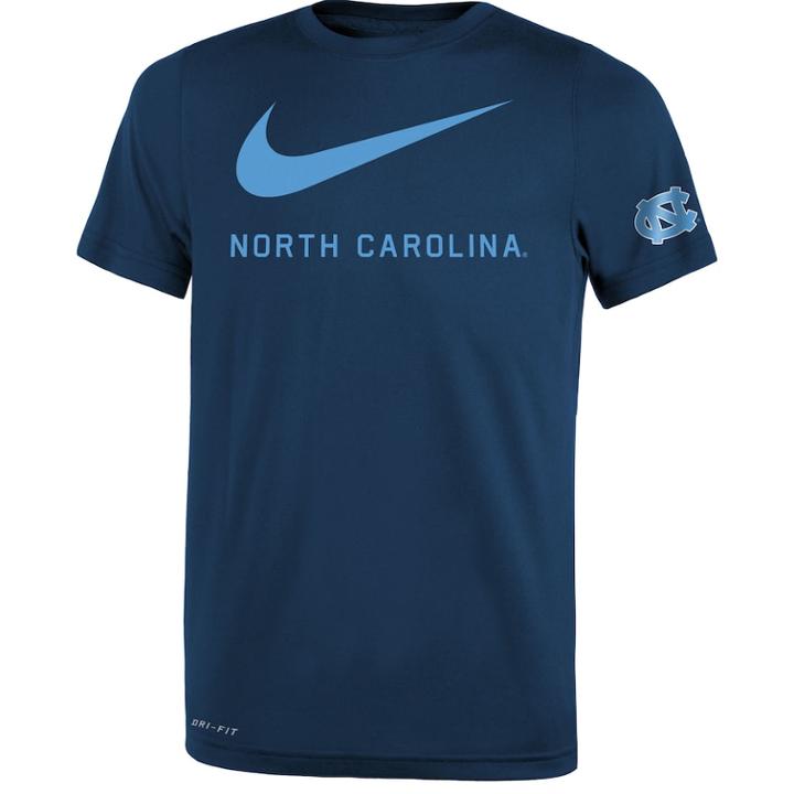 Boys 8-20 Nike North Carolina Tar Heels Legend Dna Tee, Size: Xl 18-20, Blue (navy)