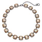 Simply Vera Vera Wang Brown Square Stone Necklace, Women's, Dark Beige