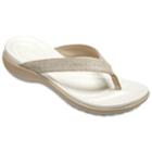 Crocs Capri V Women's Flip Flop Sandals, Size: 9, Dark Beige