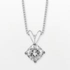 Forever Brilliant 14k White Gold Cushion-cut 1 1/10-ct. T.w. Lab-created Moissanite Pendant, Women's, Size: 18