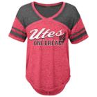 Women's Utah Utes Football Tee, Size: Medium, Dark Red