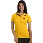 Women's Antigua Los Angeles Lakers Pique Xtra-lite Polo, Size: Large, Gold