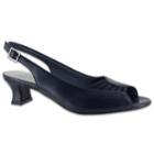 Easy Street Bliss Women's Slingback High Heels, Size: 9 Wide, Blue (navy)