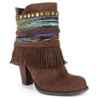 Dolce By Mojo Moxy Bronco Women's Ankle Boots, Girl's, Size: Medium (6), Dark Brown