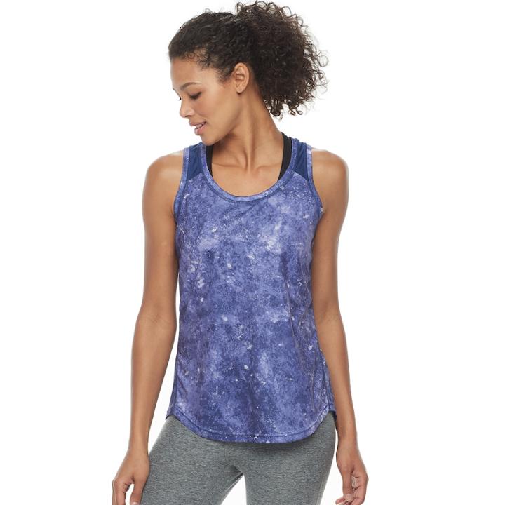 Women's Tek Gear&reg; Performance Base Layer Tank, Size: Xl, Blue