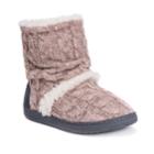 Women's Muk Luks Holly Knit Boot Slippers, Size: Medium, Pink