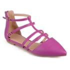 Journee Collection Dorsy Women's Pointed-toe Flats, Girl's, Size: Medium (10), Pink