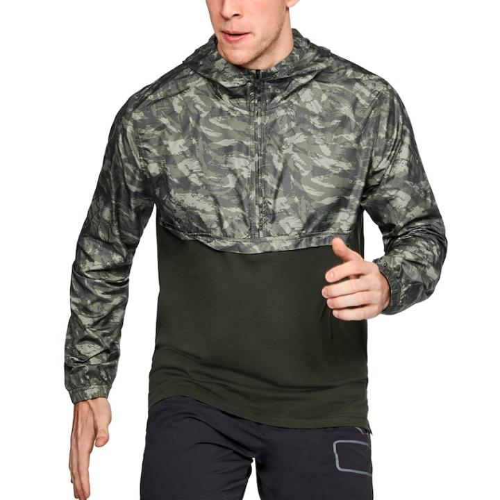 Men's Under Armour Anorak Windbreaker Top, Size: Medium, Green