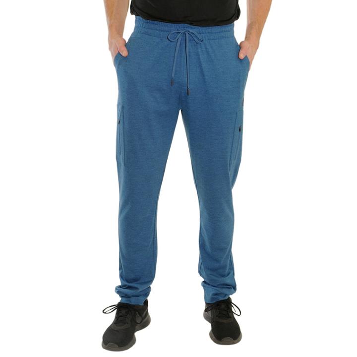 Men's Mountain And Isles Stretch Melange Cargo Jogger Pants, Size: Medium, Med Blue