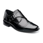 Nunn Bush Newton Men's Monk Strap Cap Toe Dress Shoes, Size: Medium (9), Black