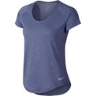 Women's Nike Breathe Running Top, Size: Medium, Brt Purple