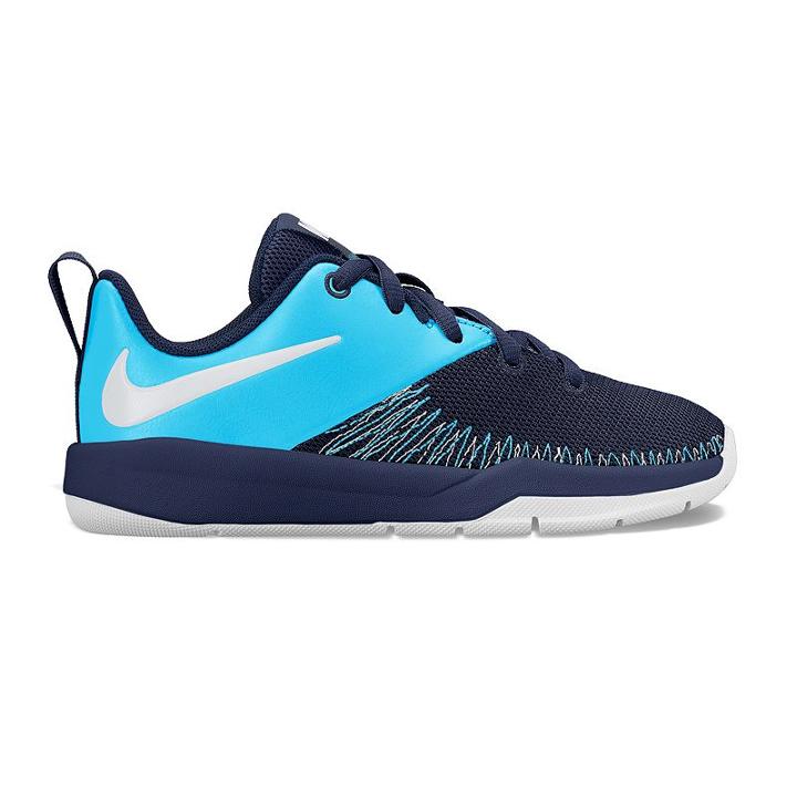 Nike Team Hustle D 7 Low Pre-school Boys' Basketball Shoes, Boy's, Size: 13, Blue