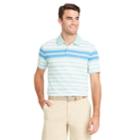 Men's Izod Sportflex Classic-fit Engineer-striped Stretch Performance Polo, Size: Xxl, Green