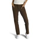Women's Lee Essential Straight-leg Chino Pants, Size: 18 Short, Brown