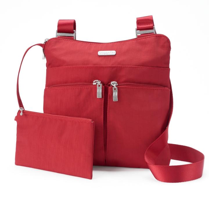 Women's Horizon Crossbody Bag, Med Red