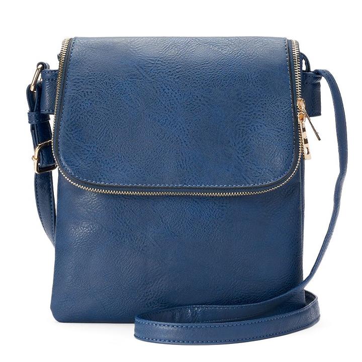 Match Any Outfit With This Deluxity Marjorie Satchel And Wallet Set, Women's, Blue (navy)