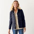 Women's Sonoma Goods For Life&trade; Josie Anorak Jacket, Size: Xl, Blue (navy)