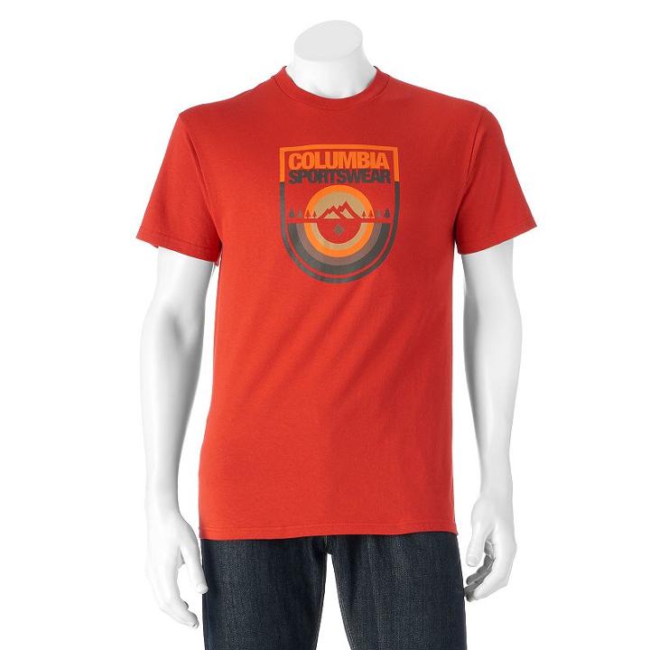Men's Columbia Mountain Core Tee, Size: Xxl, Orange Oth