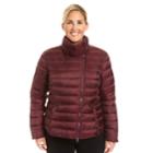 Plus Size Champion Asymmetrical Quilted Puffer Coat, Women's, Size: 2xl, Dark Red