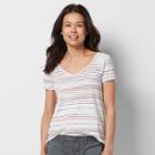 Petite Sonoma Goods For Life&trade; Double-v-neck Tee, Women's, Size: Xl Petite, Med Red