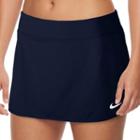 Women's Nike Pure Dri-fit Tennis Skort, Size: Large, Dark Blue