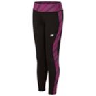 Girls 7-16 New Balance Pieced Performance Leggings, Size: 10-12, Black