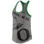Women's Nike Oregon Ducks Dri-blend Tank, Size: Xl, Dark Grey