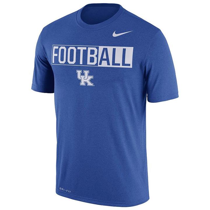 Men's Nike Kentucky Wildcats Dri-fit Football Tee, Size: Xl, Multicolor