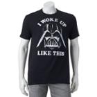 Men's Star Wars I Woke Up Like This Graphic Tee, Size: Large, Black