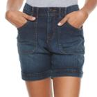 Women's Gloria Vanderbilt Keegan Jean Shorts, Size: 6, Med Blue