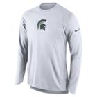 Men's Nike Michigan State Spartans Elite Shooter Long-sleeve Tee, Size: Xl, White