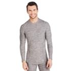 Men's Climatesmart Medium Weight Performance Base Layer Crewneck Top, Med Grey