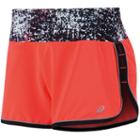 Women's Asics Lite Show Running Shorts, Size: Xl, Brt Orange