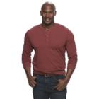 Men's Sonoma Goods For Life&trade; Modern-fit Flexwear Henley, Size: 4xb, Med Red