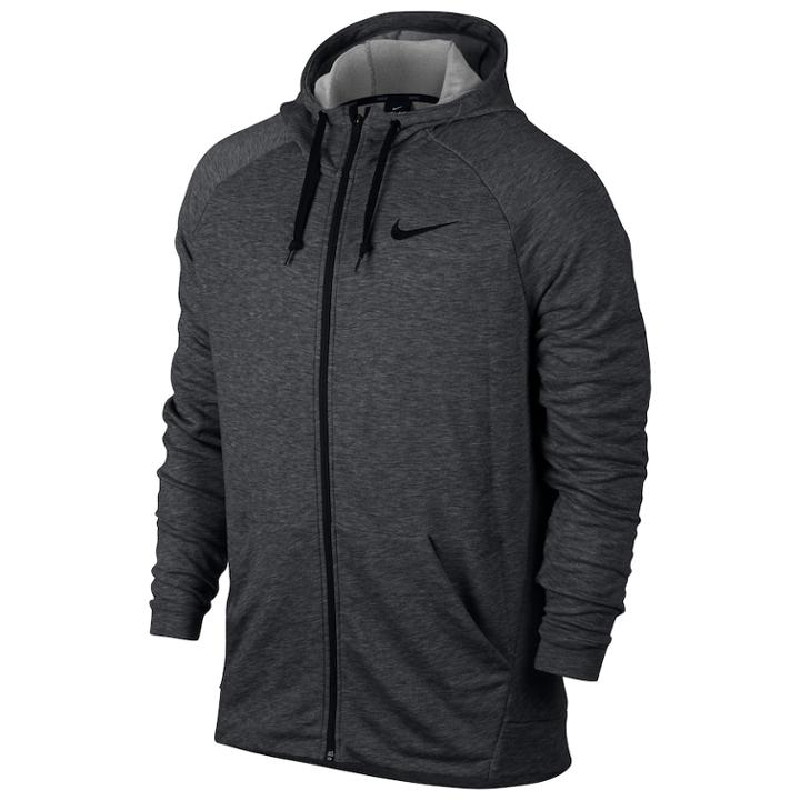 Big & Tall Nike Modern-fit Dri-fit Zip-front Training Hoodie, Men's, Size: M Tall, Grey