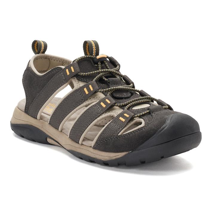 Croft & Barrow&reg; Legato Men's Ortholite Fisherman Sandals, Size: Medium (12), Dark Green