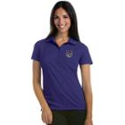 Women's Antigua Sacramento Kings Pique Xtra-lite Polo, Size: Large, Drk Purple