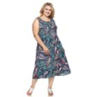 Plus Size Croft & Barrow&reg; Smocked Tank Dress, Women's, Size: 2xl, Dark Blue