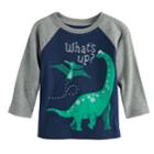 Baby Boy Jumping Beans&reg; What's Up Dinosaur Raglan Graphic Tee, Size: 18 Months, Dark Blue
